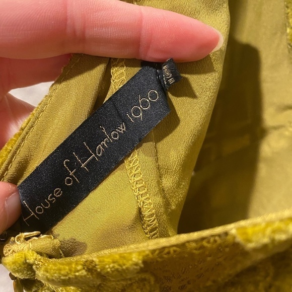 HOUSE OF HARLOW 1960 x REVOLVE Francia Maxi velvet green Dress - Picture 5 of 11